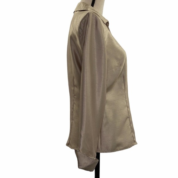 Jm Collection Metallic Cold Wrap Jacket Size 8 - Picture 5 of 12